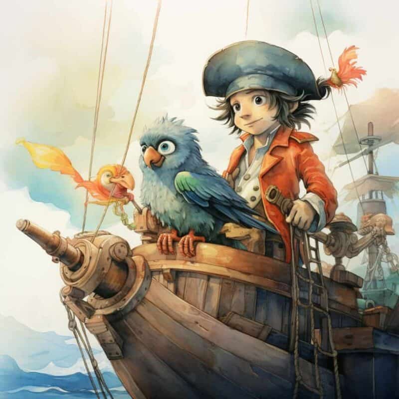 Bajka dla dzieci - Pirat Broda i poszukiwanie skarbu