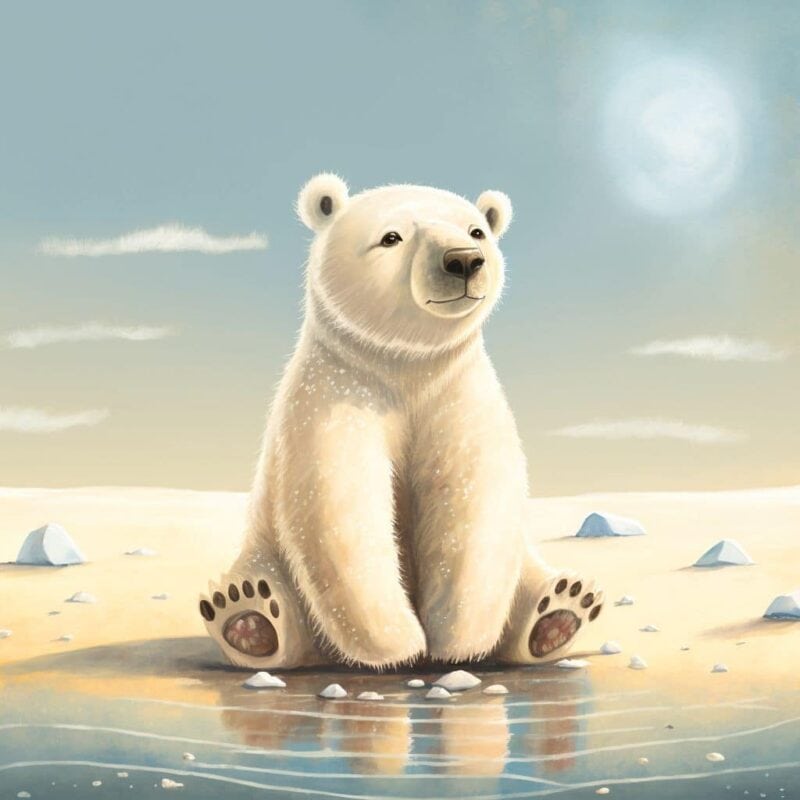 Bajka do czytania - O niedźwiedziu polarnym