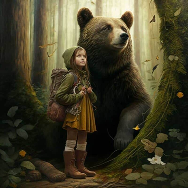 Bajka na dobranoc - Jak Basia spotkała niedźwiedzia